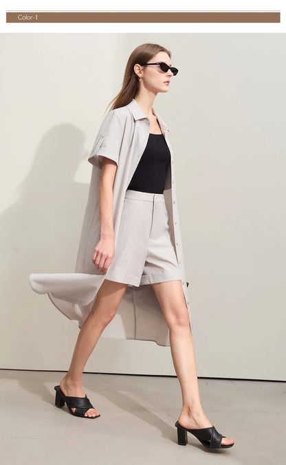 Minimalismus Modische Casual Shorts für Frauen