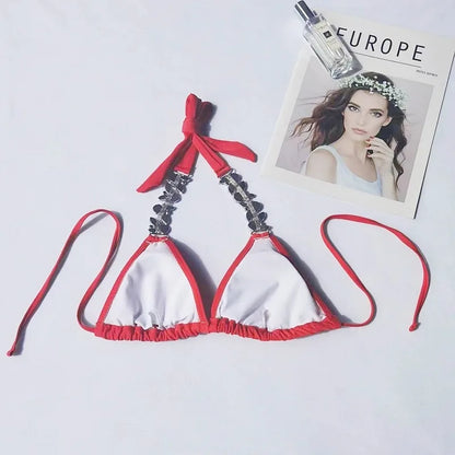 Sexy Damen-Bikini-Set mit vier Teilen – ideal für Strand und Pool