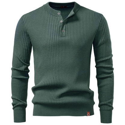 Premium Herren Strick Polo Pullover Slim Fit Kragen