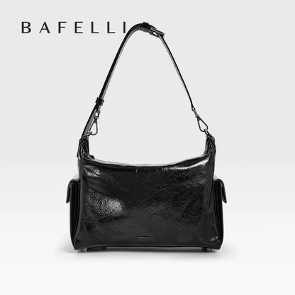 Praktische Echtledertasche Leichte Schultertasche Für Damen