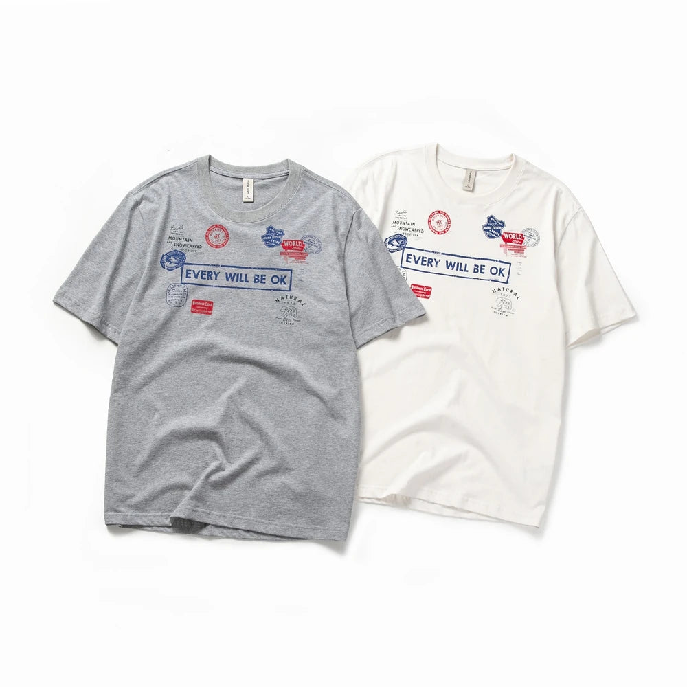 Herren T-Shirt mit Druck im Casual-Stil aus 100 Prozent Baumwolle