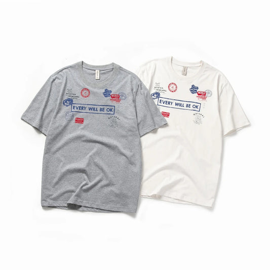 Herren T-Shirt mit Druck im Casual-Stil aus 100 Prozent Baumwolle