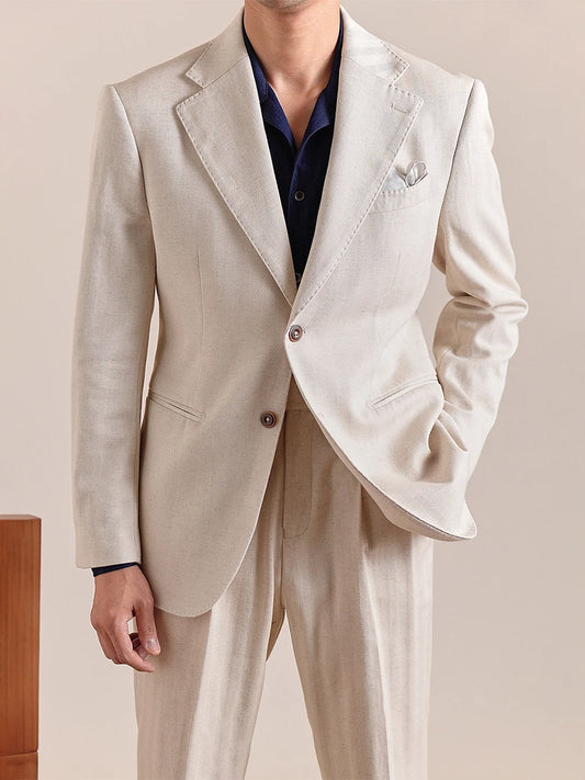 Kurzer Herren-Wollmantel im Blazer-Stil, lässig und warm für den Winter, ohne Kragen mit Ein-Knopf-Design in Grün oder Schwarz.