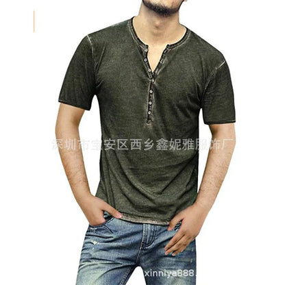 Gestreifte Herren-Freizeithose mit Taschen – ideal für Frühling und Sommer