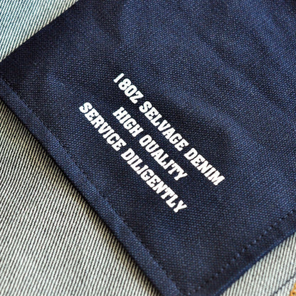 Herren Jeans aus Selvedge Denim mit schmaler Passform und Reißverschluss