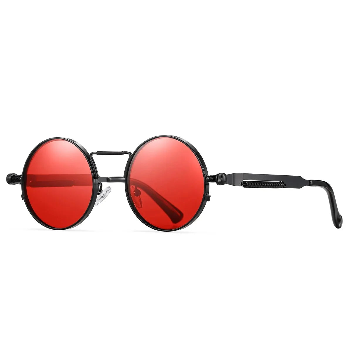 Sonnenbrille rund Steampunk Retro polarisiert UV400 Herren Damen
