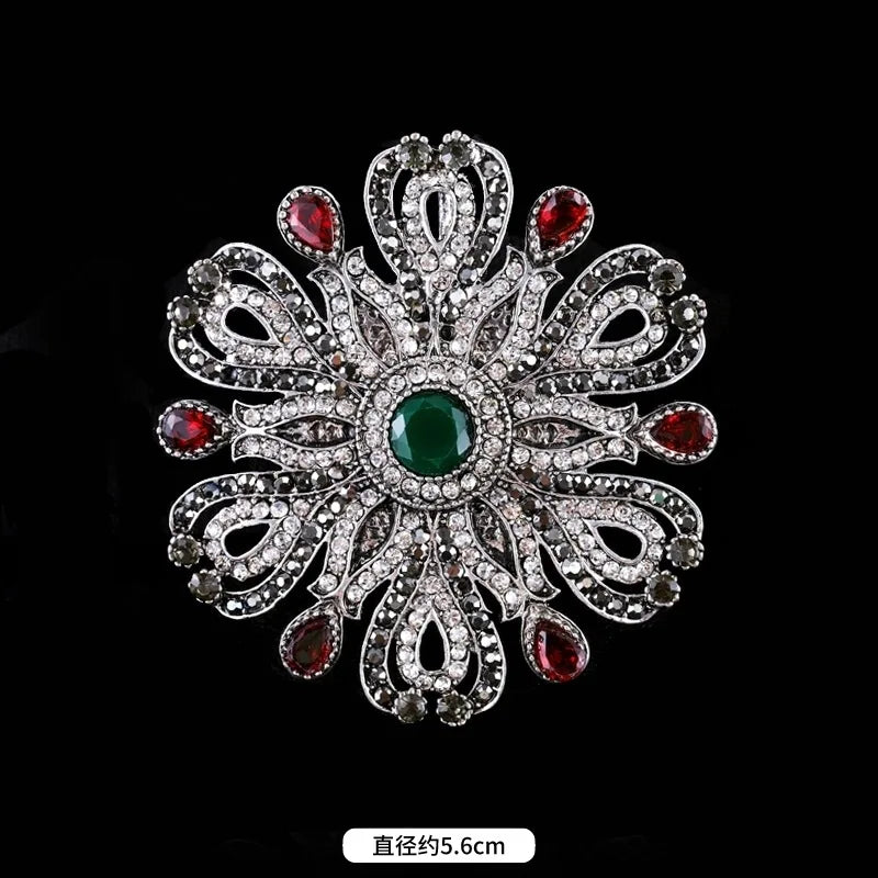 Brosche Metall Barock Vintage Retro Palast Revers Pin Unisex Party