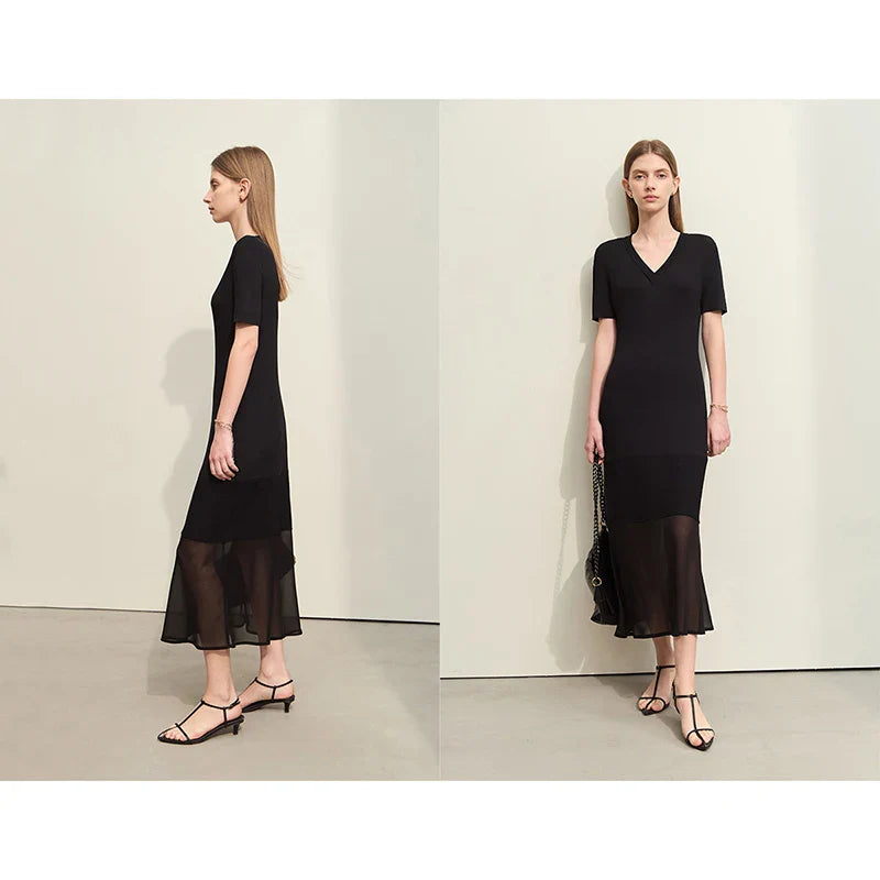 Ärmelloses Damen-Sommerkleid mit lockerer Passform und gedrehten Falten – ideal für Büro und Urlaub