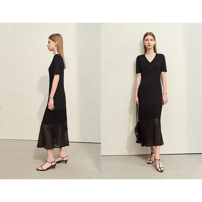 Ärmelloses Damen-Sommerkleid mit lockerer Passform und gedrehten Falten – ideal für Büro und Urlaub