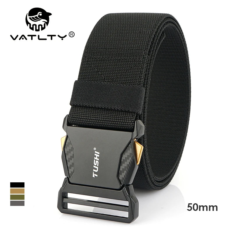 Herren-Gürtel Elastisch 50 mm Breite Mit Schnellverschluss für Outdoor und Freizeit Komfort