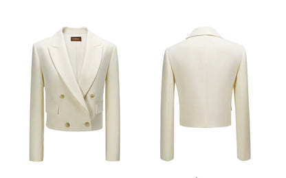 Eleganter Damen-Anzug mit Blazer und Hose – ideal für Büro und festliche Anlässe, in Schwarz mit Ein-Knopf-Design, XS-2XL