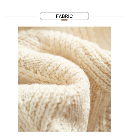 Damen-Rollkragenpullover locker Schnürung Herbst-Winter
