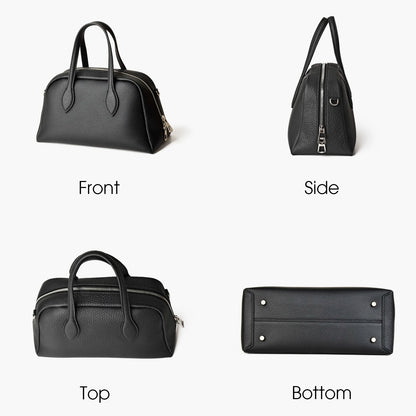 Handtasche Aus Echtem Leder | Top-Handle Abnehmbare Gurte