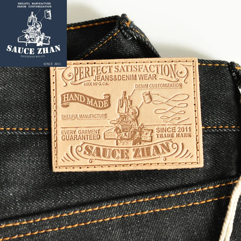 Herren Jeans im Taper Fit aus ungewöhntem Selvedge-Denim in Blau