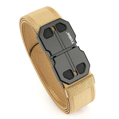 Herren-Gürtel 34mm Breite Mit Magnetverschluss Aus Nylon Für Alltag Und Freizeit Robust