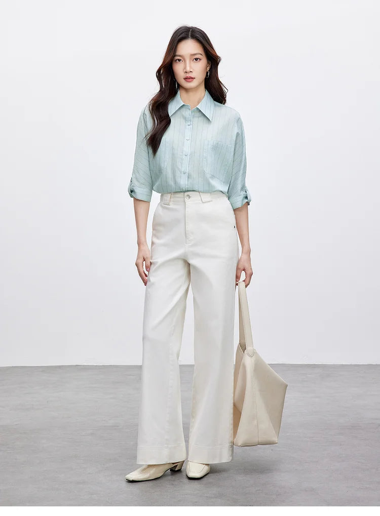 Langer Damen-Faltenrock in A-Linie mit Komfort und schlichtem Design – ideal für den Herbst