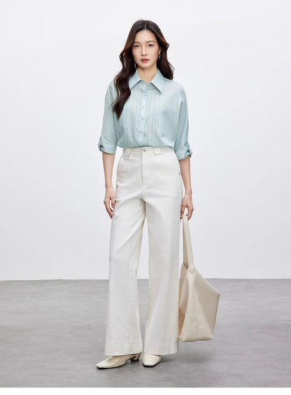 Langer Damen-Faltenrock in A-Linie mit Komfort und schlichtem Design – ideal für den Herbst