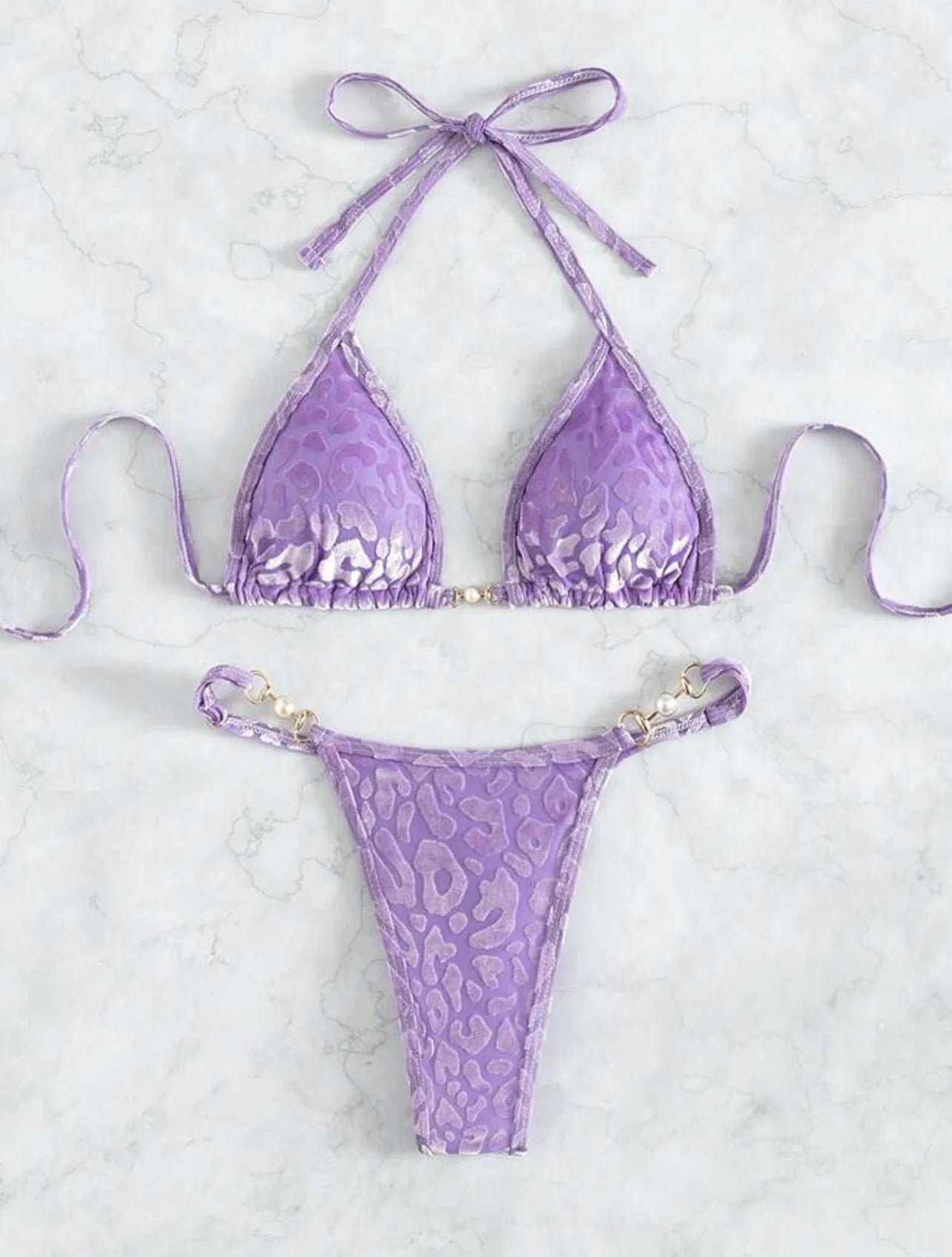 Blumiger, sexy Bikini-Set für Damen – ideal für Strand und Pool