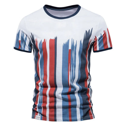 Herren T-Shirt aus Baumwolle mit Print im lässigen Streetwear-Stil