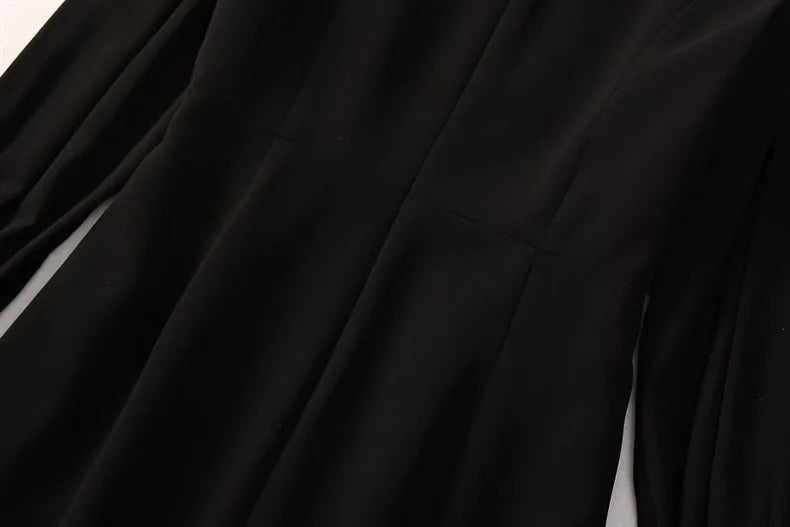 Elegante Damenjacke mit Applikationen, Patchwork und Perlen – Lockerer Schnitt mit Reverskragen und langen Ärmeln