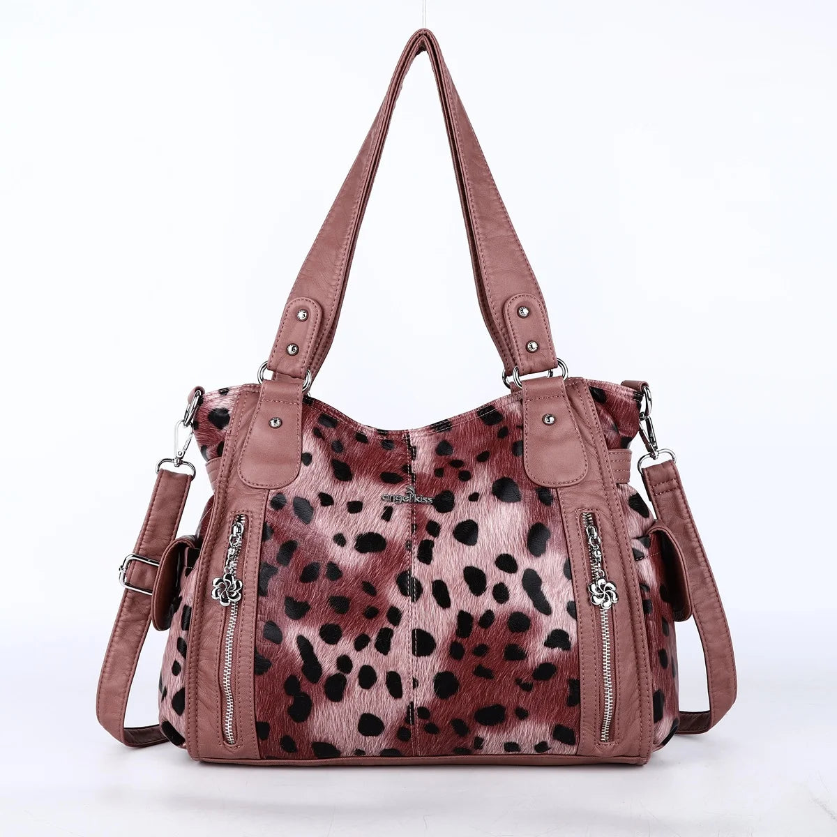 Damen-Handtasche Aus PU-Leder Im Vintage-Stil Große Schultertasche Mit Top-Griff Und Viel Stauraum