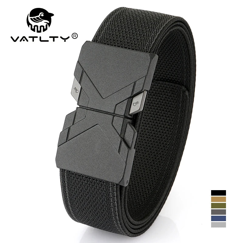 Herren-Gürtel aus elastischem Nylon mit Schnellverschluss Outdoor-Einsatz und Alltag 34 mm Breite