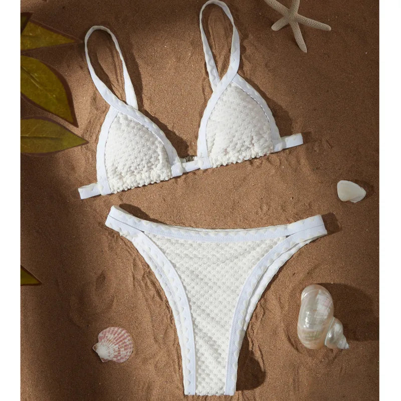 Sexy Bikini-Set in Pink mit Push-up-Effekt – Perfekt für Strand und Pool