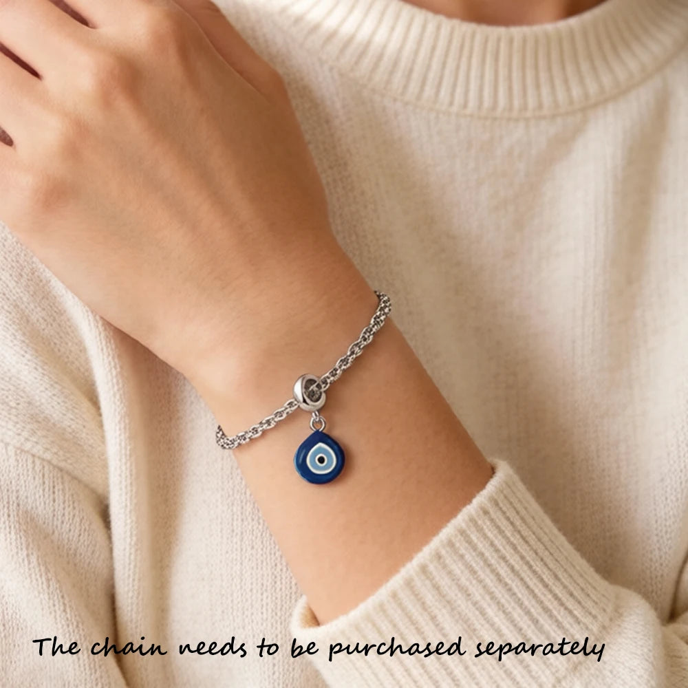 Damen-Charm-Anhänger Nazar Auge Schutz massiv Sommer aus Sterlingsilber
