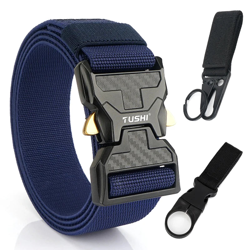 Herren-Stretch-Gürtel mit Schnellverschluss aus Metall 105-125 cm Ideal für Alltag und Arbeit