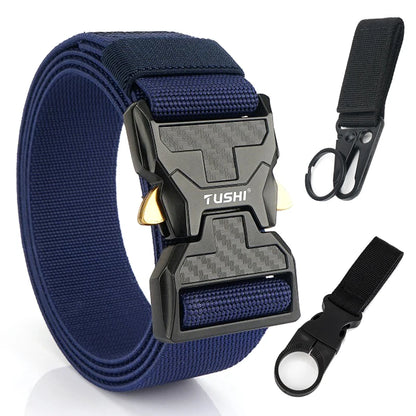 Herren-Stretch-Gürtel mit Schnellverschluss aus Metall 105-125 cm Ideal für Alltag und Arbeit