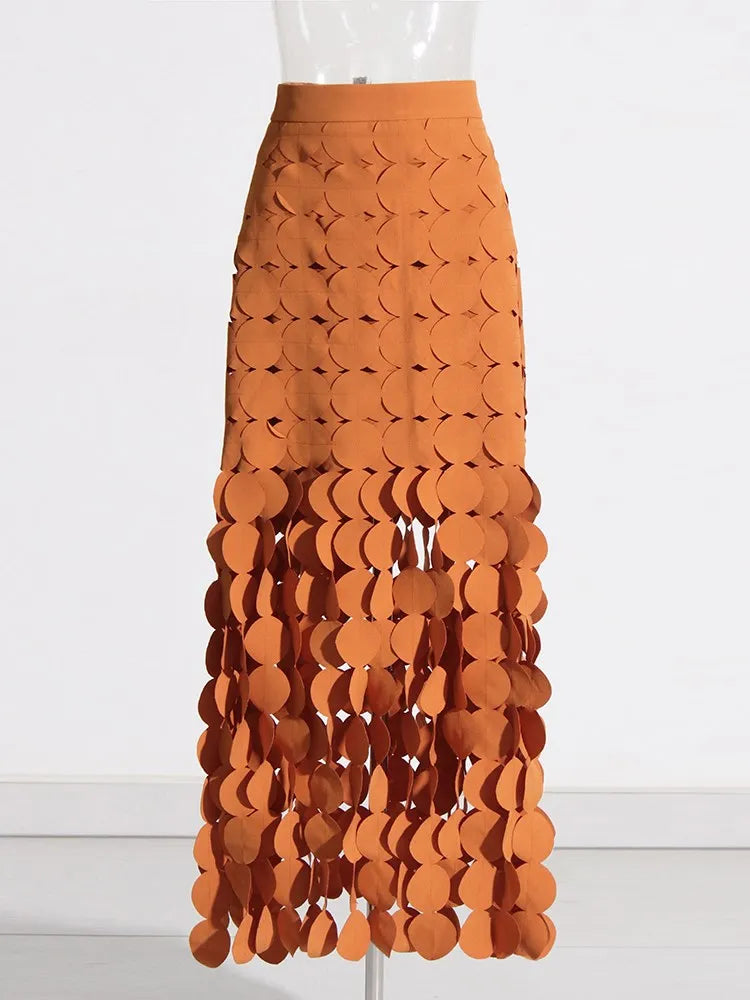 Elegantes Damen-Kleid mit Diamantmuster, Reverskragen und langen Ärmeln – figurbetontes Patchwork-Design mit doppelreihiger Knopfleiste.