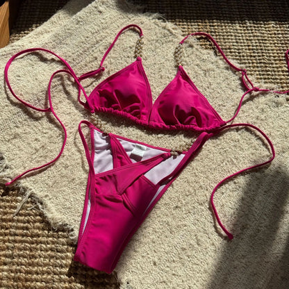 Sexy Bikini-Set mit Push-up-Effekt – Perfekt für Strand und Pool