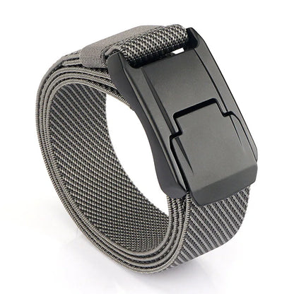 VATLY Elastik-Gürtel Herren Matte Metall-Schnalle Schnellverschluss Tactical Outdoor
