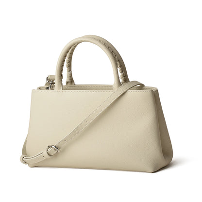 Mini-Tote aus Vollnarbigem Rindsleder | Top-Griff