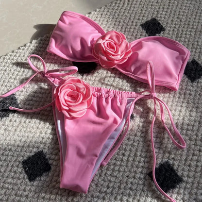Sommerlicher Push-up-Bikini im brasilianischen Stil – ideal für Strand und Pool