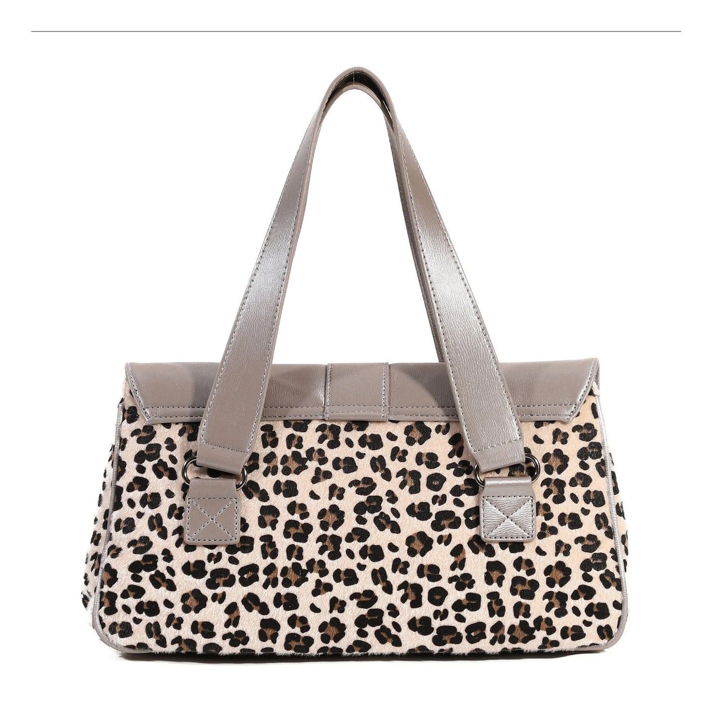 Damen-Umhängetasche aus Kunstleder Leoparddruck Bronze Crossbody-Tasche mit großem Fassungsvermögen