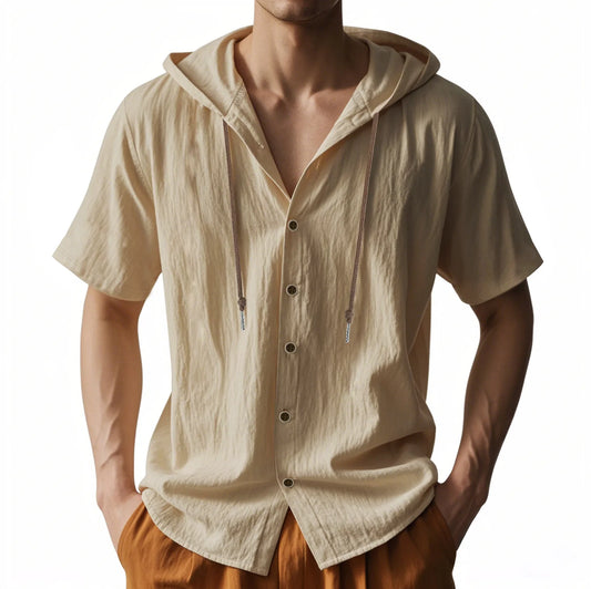 Langarm-Herrenhemd aus Cord mit Streifenmuster – aus samtweichem Baumwollstoff in mehreren Farben.