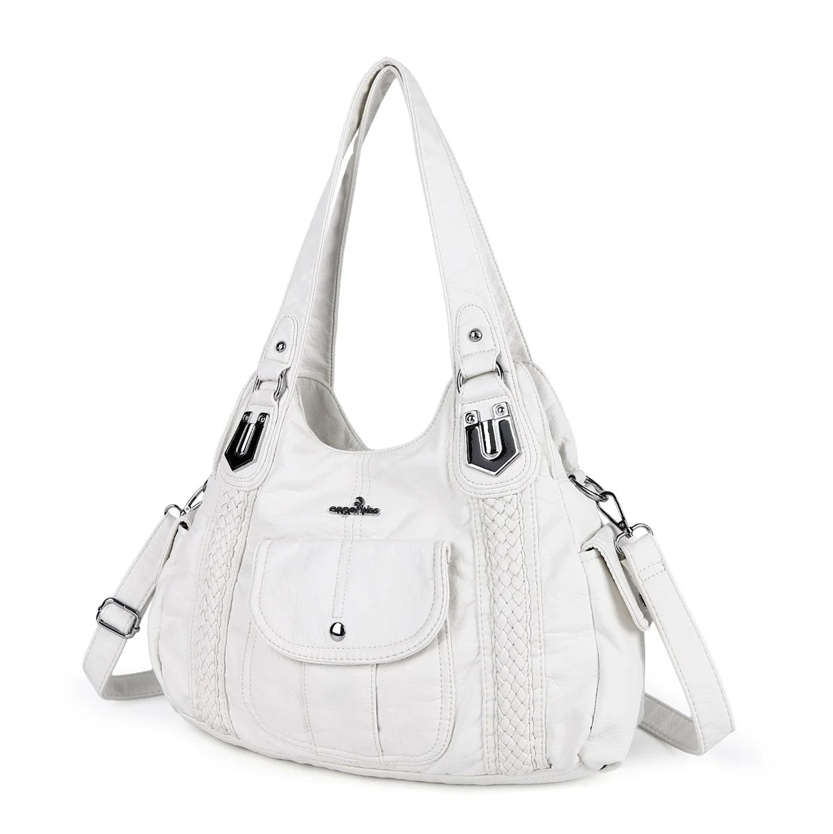 Damen-Schultertasche aus PU-Leder Große Kapazität Viel Stauraum Alltagsbegleiter Modernes Design und Praktisch
