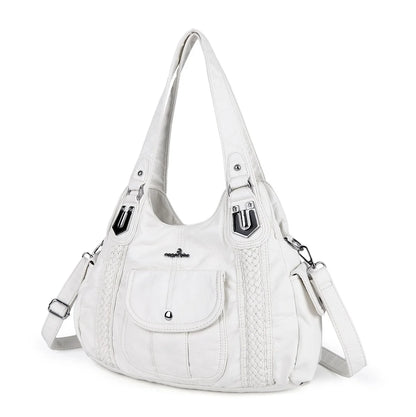 Damen-Schultertasche aus PU-Leder Große Kapazität Viel Stauraum Alltagsbegleiter Modernes Design und Praktisch