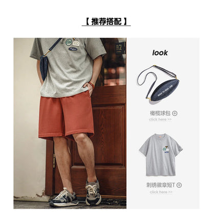 Herren Basketball-Shorts aus Waffelstoff mit elastischer Taille für den Sommer