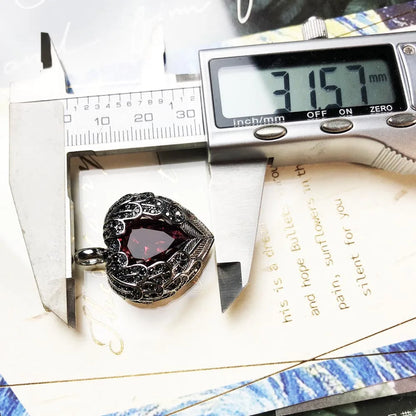 Damen-Charm-Anhänger Schlüssel Schlange Herz II aus Sterlingsilber