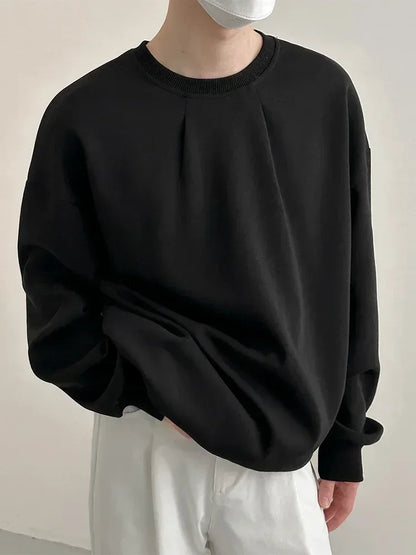 Herren Crewneck Sweatshirt im Y2K Stil mit Taschen und Kapuze