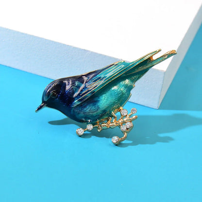 Brosche Vogel Kristall Strass Luxus Klassisch Party Mantel Damen
