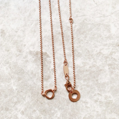 Damen-Halskette Charm-Kette rund Roségold Winter romantisch aus Sterlingsilber