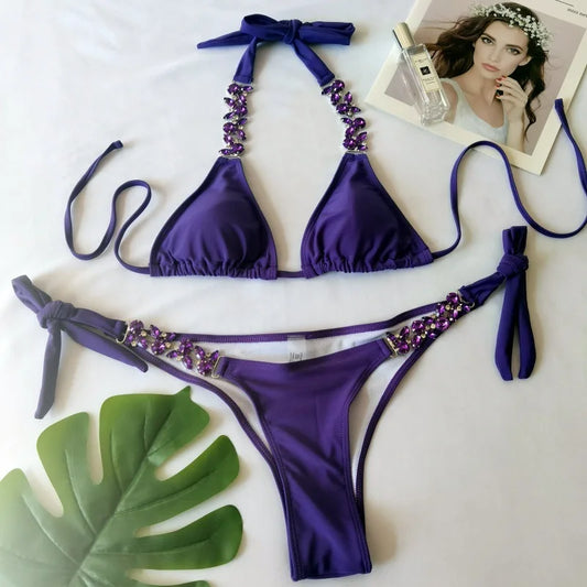 Sexy Damen-Bikini-Set mit vier Teilen – ideal für Strand und Pool
