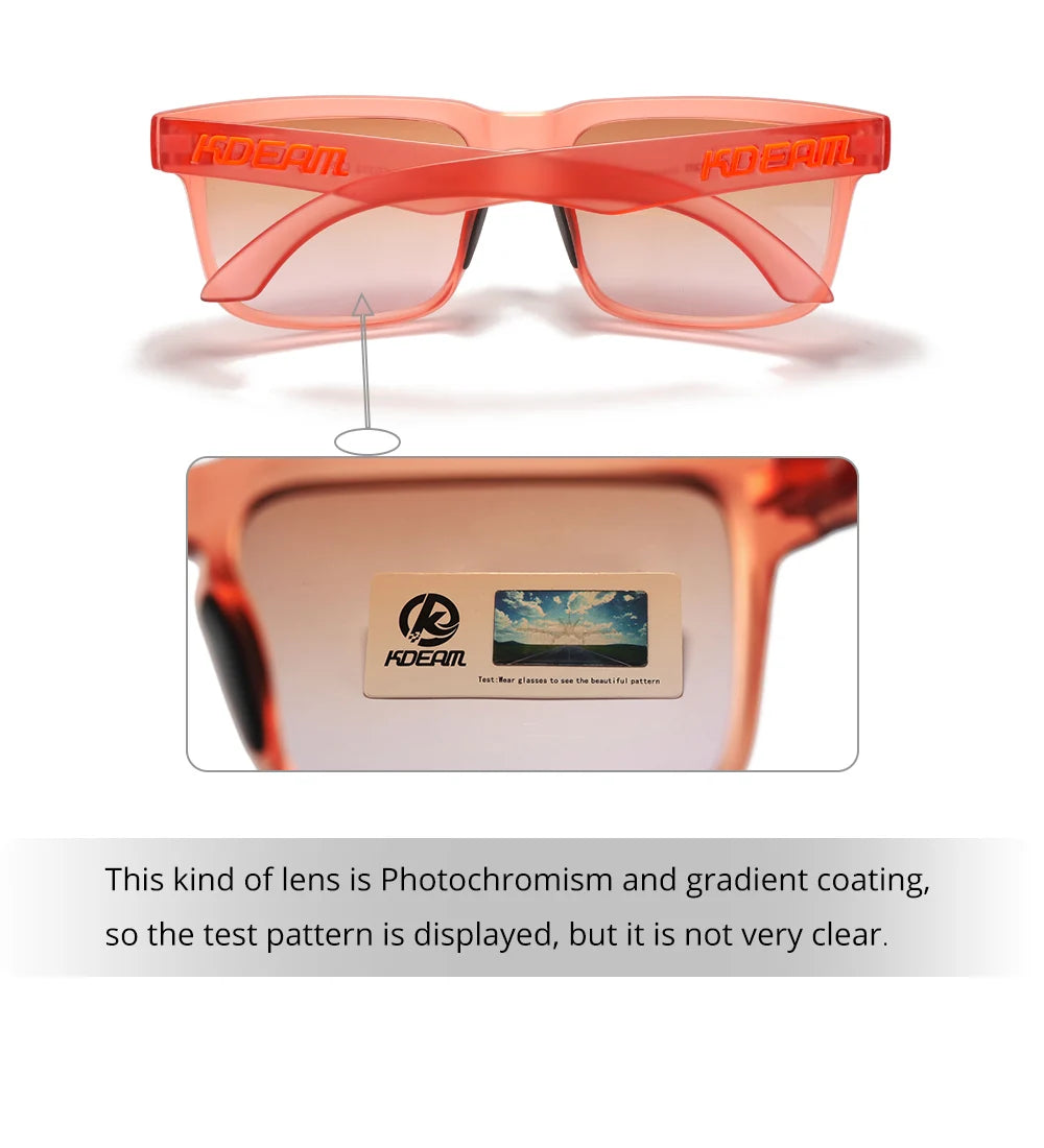 Sonnenbrille quadratisch polarisiert Reißverschlussetui 30 Farben Unisex