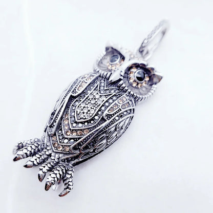 Damen-Charm-Anhänger Eule süß II aus Sterlingsilber
