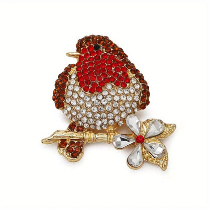 Brosche Vogel Kristall Strass Luxus Klassisch Party Mantel Damen