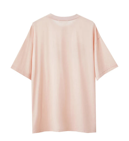 Damen T-Shirts im lässigen Stil mit O-Ausschnitt und modischem Druck