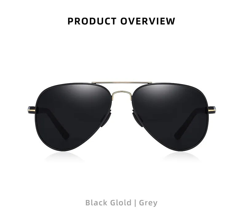 Sonnenbrille Pilot polarisiert UV400 Fahren Angeln Herren